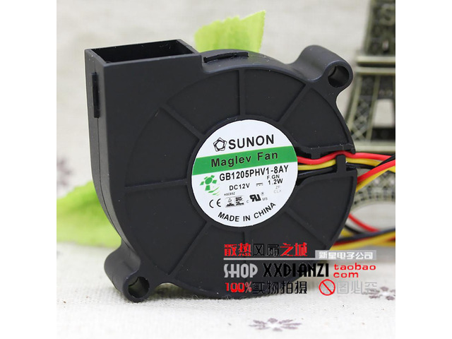 3D printer blower GB1205PHV1-8AY For Sunon 5015 12V magnetic suspension mute 5cm speed measuring turbofan