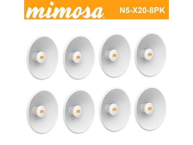Mimosa N5-X20 4.9-6.4 GHz Modular Twist-on Antenna 250mm Dish for C5x only 20 dBi gain 8 Units