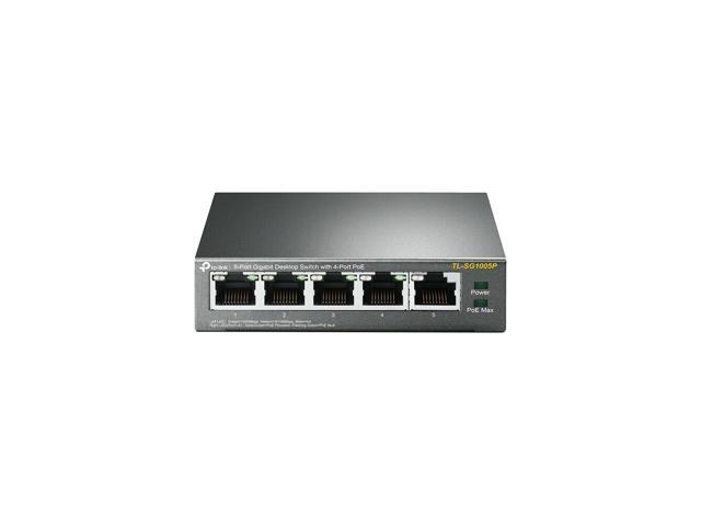 TP-Link TL-SG1005P 5-Port Gigabit Ethernet 1000Mbps Desktop Switch, 4 PoE Ports