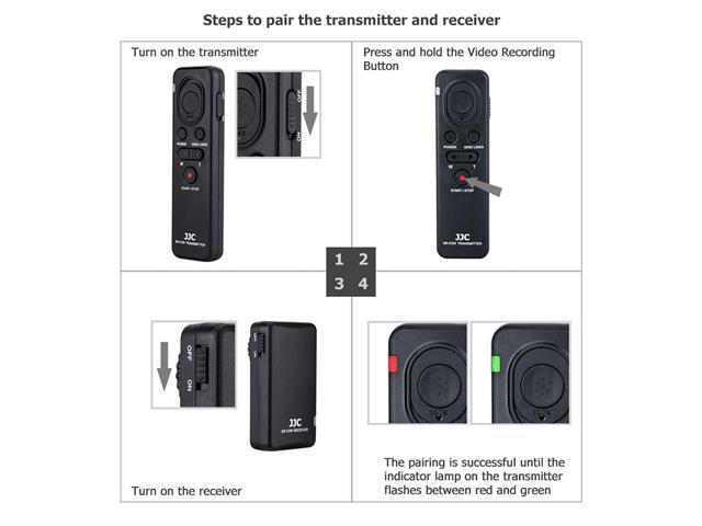 JJC RMT-VP1K Wireless Remote Control for Sony ZV-1 ZV1 A7 III A7R IV III A7S II A9 A6000 A6100 A6300 A6400 A6600 RX100 VII VA V FDR-AX33 AX43 AX53...