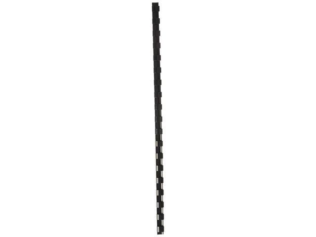 Fellowes Plastic Binding Combs, Round Back, 5/16', 40 Sheet Capacity, Black, 25 Pack (52321)