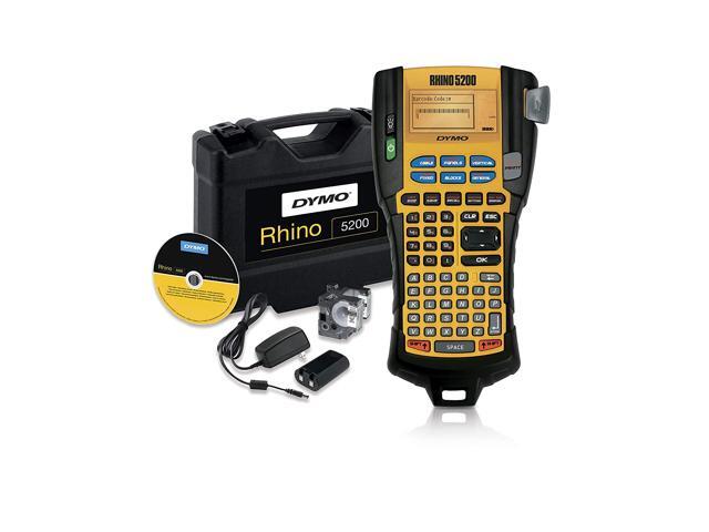 DYMO Industrial Label Maker & Carry Case RhinoPRO 5200 Label Maker, For Job Sites and Heavy-Duty Labeling Jobs, Prints Fast, Includes 2 Rolls of...