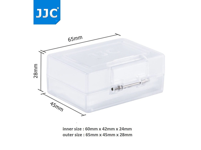 4-Pack JJC Compatible Camera Battery Case for Canon LP-E6N LP-E8 LP-E12 LP-E17 for Nikon EN-EL15 EN-EL14A for Sony NP-FZ100 NP-FW50 NP-FM500H...