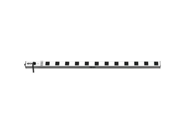 Tripp Lite 12 Outlet Bench & Cabinet Power Strip, 36 in. Length, 15ft Cord with 5-15P Plug (PS3612),Black