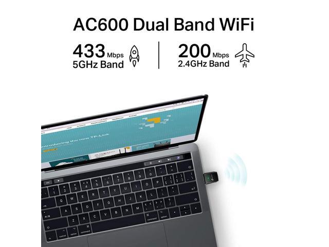 TP-Link Archer T2U 11AC USB WiFi Adapter - Dual Band 2.4G/5G AC600 Wireless Network Card, WiFi Dongle, Mini size, Supports Windows (XP/7/8/8.1/10),...