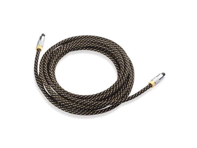 Cable Matters Toslink Cable (Toslink Optical Cable, Digital Optical Audio Cable) 15 Feet with Metal Connectors and Braided Jacket
