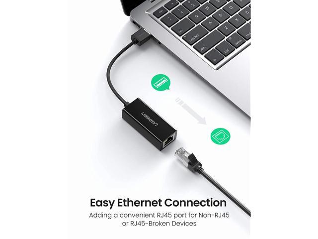 UGREEN Ethernet Adapter USB 2.0 to 10/100 Network RJ45 LAN Wired Adapter for Nintendo Switch, Wii, Wii U, MacBook, Chromebook, Windows 10, 8.1, Mac...
