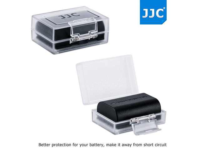 4-Pack JJC Compatible Camera Battery Case for Canon LP-E6N LP-E8 LP-E12 LP-E17 for Nikon EN-EL15 EN-EL14A for Sony NP-FZ100 NP-FW50 NP-FM500H...
