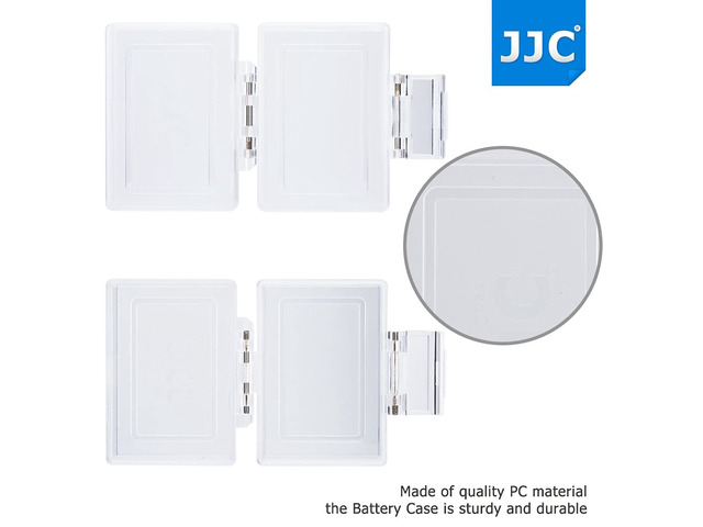 4-Pack JJC Compatible Camera Battery Case for Canon LP-E6N LP-E8 LP-E12 LP-E17 for Nikon EN-EL15 EN-EL14A for Sony NP-FZ100 NP-FW50 NP-FM500H...