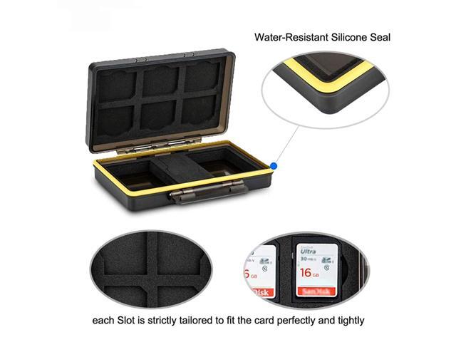 JJC Camera Battery Case Organizer Holder Fits for Canon LP-E6 LP-E8 LP-E12 LP-E17 NB-13L Nikon EN-EL15 EN-EL14 Fujifilm NP-W126 NP-W126S NP-95 Sony...