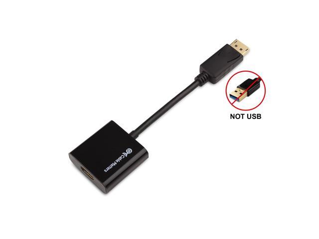 Cable Matters Active DisplayPort to HDMI Adapter (Active DP to HDMI Adapter) Supporting Eyefinity Technology and 4K Resolution