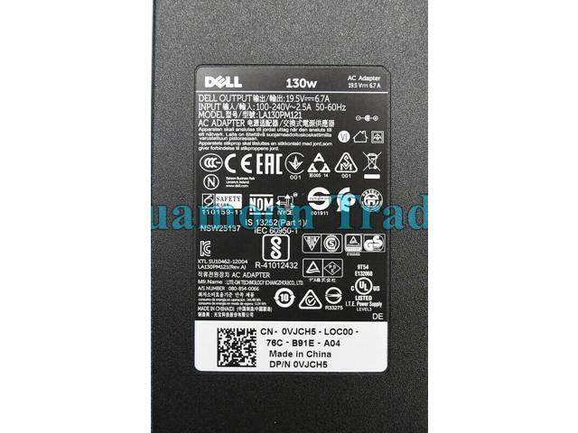 VJCH5 Dell PA-4E 130 Watt Power Adapter Model LA130PM121 Output: 13.5V - 6.7A