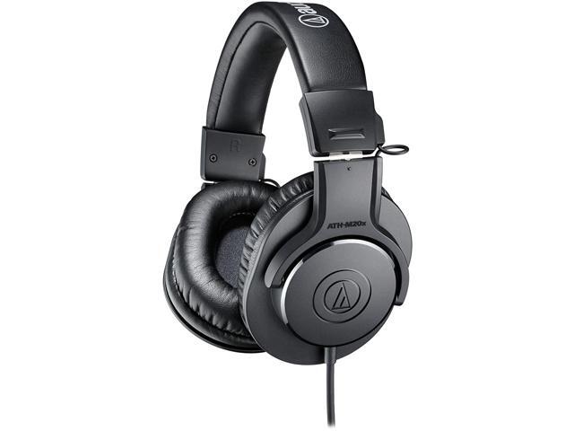 Audio-Technica ATH-M20x Professional Studio Monitor Headphones, Black