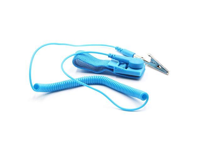 Anti Static Wrist Strap Band with Grounding Wire, Strap Anti Shock Wristband Bracelet with Grounding Wire, Alligator Clip, Extendable Long Cord and...