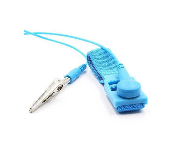 Anti Static Wrist Strap Band with Grounding Wire, Strap Anti Shock Wristband Bracelet with Grounding Wire, Alligator Clip, Extendable Long Cord and...