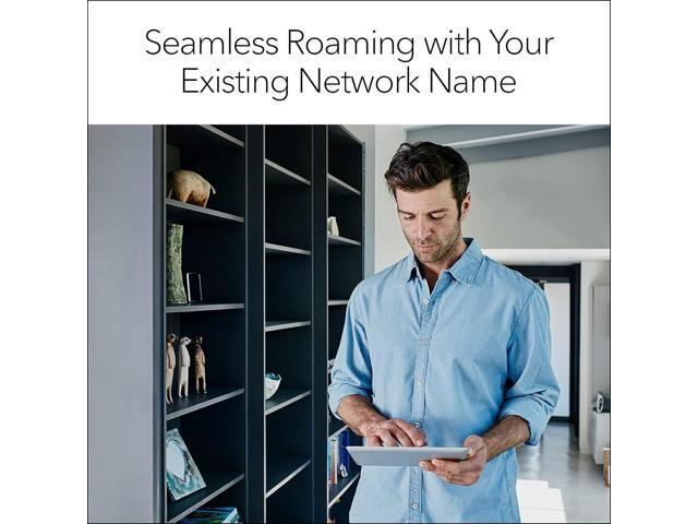 NETGEAR - EAX12 AX1600 WiFi 6 Mesh Wall Plug Range Extender - White - image 7