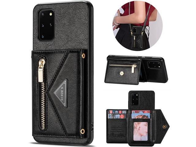 Samsung Galaxy S20 Fe 5G Crossbody Wallet Case, Galaxy S20 Fe Wallet Case With Card Holder For Women, Leather Magnetic Zipper Purse Back Case With. (690128972480 Electronics Communications Telephony Mobile Phone Cases) photo