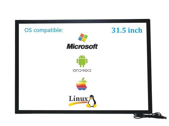 32 Inch interactive 10 Points Multi-Touch Infrared Touch Overlay 32 inches IR Touch screen Panel Infrared Touch Frame USB Free Driver HID Compatible