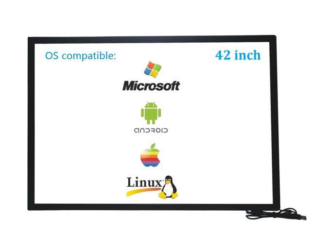 42 Inch 10 Points Infrared IR Multi Touch Screen Overlay Frame Panel USB Free Driver