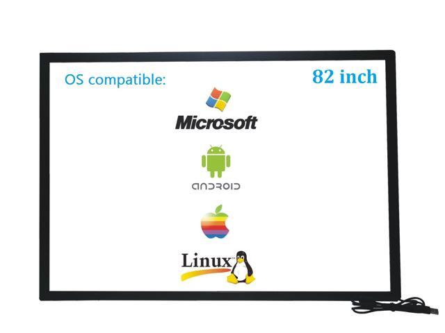 82 Inch 10 Points Infrared IR Multi Touch Screen Overlay Frame Panel USB Free Driver