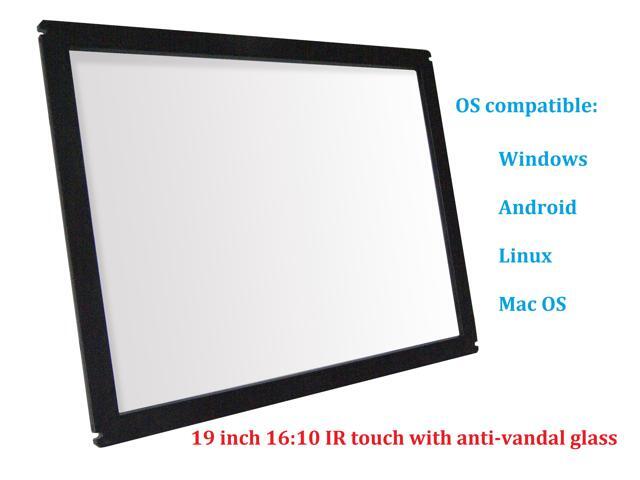 19 Inch 16:10 Multi Points IR Touch Screen Infrared Touch Panels Overlay USB Free Driver HID Compatible
