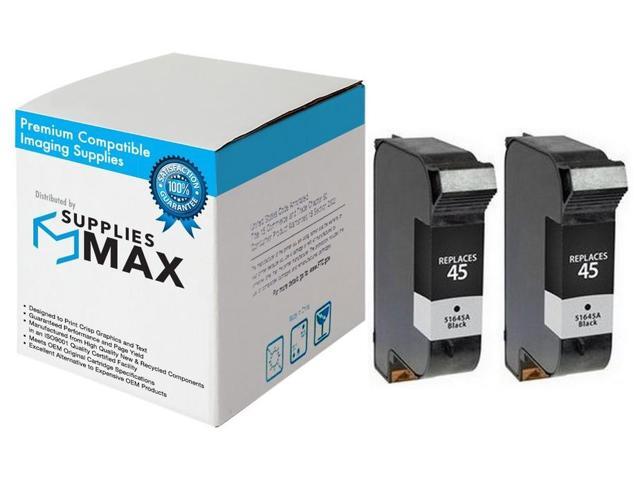 SuppliesMAX Remanufactured Replacement for HP DeskJet 710/820/855/890/930/960/980/995/1000/1220/1600/OfficeJet K60/80/T45/T65 Series Black Inkjet...