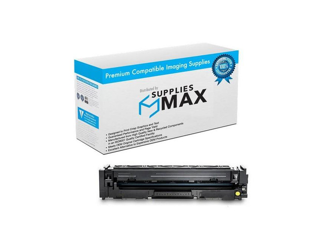 SuppliesMAX Compatible Replacement for HP Color Laser Jet M254DW/M254NW/M280NW/M281CDW/M281FDN/M281FDW Yellow Toner Cartridge (1300 Page Yield)...