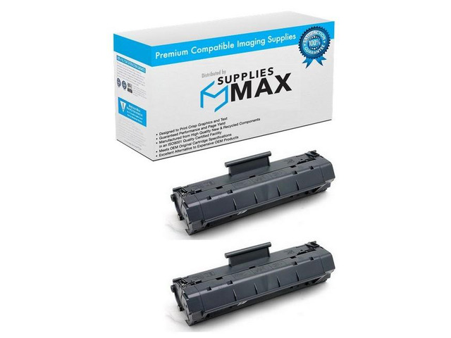 SuppliesMAX Compatible Replacement for HP LaserJet 1100/1100A/3200/3200se Toner Cartridge (2/PK-2500 Page Yield) (NO. 92A) (C4092AD)