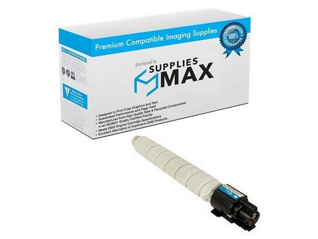 SuppliesMAX Compatible Replacement for Savin MP-C306/MP-C306ZSPF/MP-C307/MP-C307SPF/MP-C406/MP-C406ZSPF Series Cyan Toner Cartridge (6000 Page...