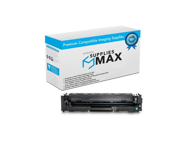 SuppliesMAX Compatible Replacement for HP Color Laser Jet M254DW/M254NW/M280NW/M281CDW/M281FDN/M281FDW Cyan Toner Cartridge (1300 Page Yield) (NO....