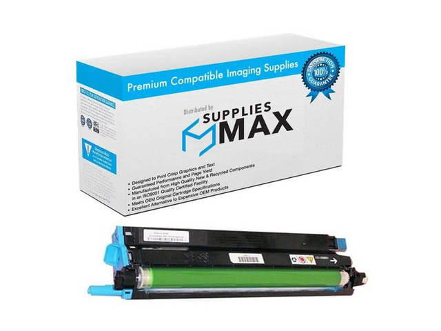 SuppliesMAX Compatible Replacement for Dell C2660DN/C2665DNF/C3760DN/C3760N/C3765DNF/S3840CDN/S3845CDN Cyan Drum Unit (55000 Page Yield) (331-8434C)