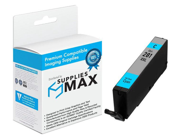 SuppliesMAX Compatible Replacement for Canon PIXMA TR-7520/TR-8520/TR-8620/TS-6120/TS-8120/TS-9120/TS-9520/TS-9521 Cyan Super High Yield Inkjet...