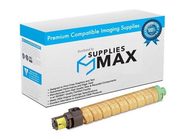 SuppliesMAX Compatible Replacement for Savin SP-C830DN/SP-C831DN Yellow Toner Cartridge (27000 Page Yield) (TYPE SP-C830DNA) (821182)