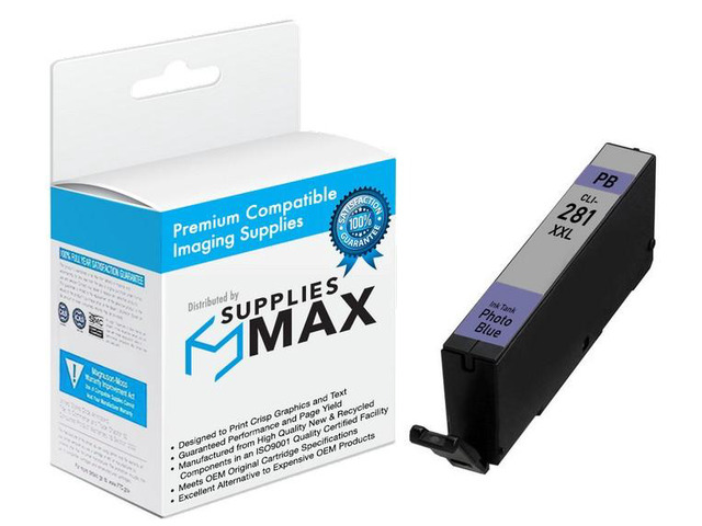 SuppliesMAX Compatible Replacement for Canon PIXMA TS-8120/TS-8220/TS-8320/TS-9120/TS-9520 Photo Blue Super High Yield Inkjet (11.7ML)...