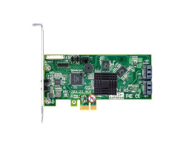 Areca ARC-1203-2i (2 Port internal PCIe 2.0 6Gbps SATA Hardware RAID Controller)