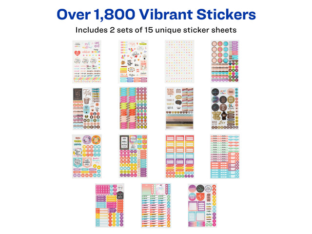 Avery Planner Sticker Variety Pack, 1,820 Stickers (6780)