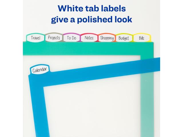 Avery Ultralast Big Tab Plastic Dividers, 8-Tab Set, Multicolor (24901)