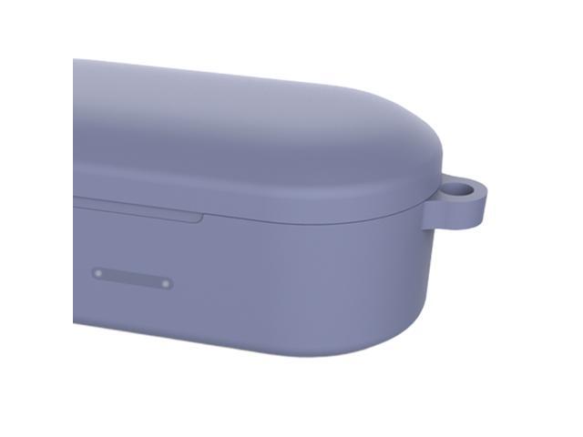 For QCY T1S/QS2 Earbuds Cover Bluetooth Earphone Case Cover Protective Case Lavender gray