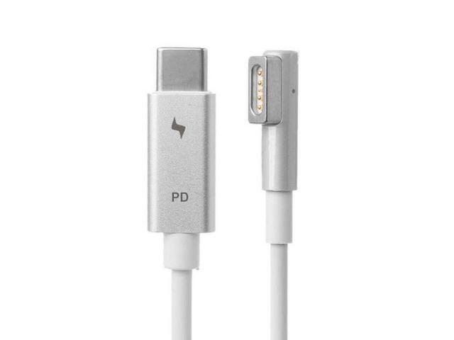 USB-C Type C to Magsafe 1 L-Tip Power Adapter Charging Cable Compatible with MacBook Air Pro 15 inch 17 inch Before Year 2012(with Magsafe 1 L.