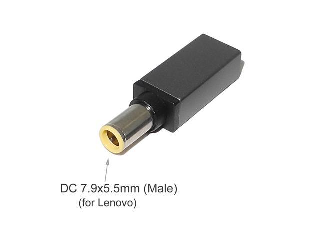 USB C Type C Female to 7.9*5.5mm Male PD DC Power Adapter Charger Connector Converter for Lenovo T60 X60 T410 T420S T400 T430 Laptop