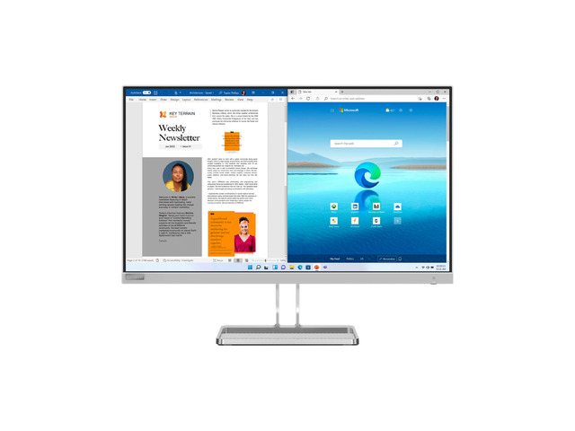 Lenovo L24E-40 23.8' Monitor 16:9, (1920 x 1080) VA 100Hz 4ms 1 HDMI 1 VGA Black