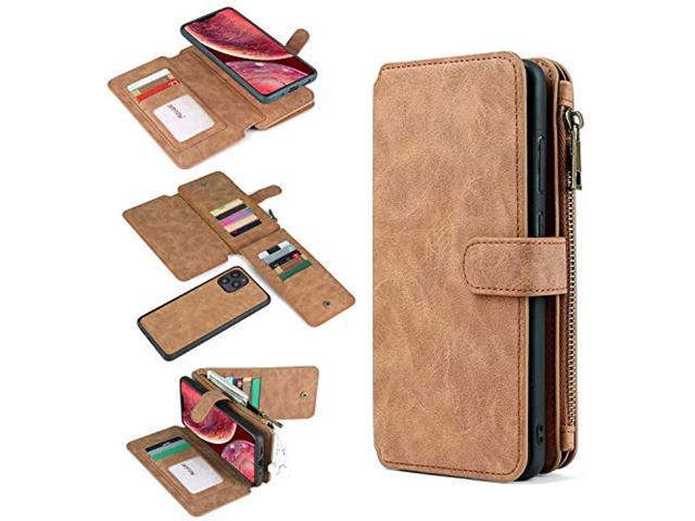 For Iphone 12 5.4' Wallet Case Multi-Functional Pu Leather Purse Flip Zip [2In1] Magnetic Detachable Leather Folio Case With14 Card Slots Cash. (100410532297 Electronics Communications Telephony Mobile Phone Cases) photo