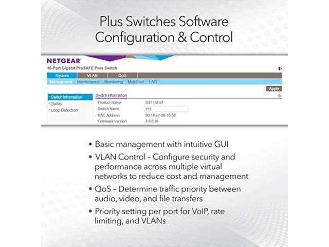 8-Port Poe Gigabit Ethernet Plus Switch (Gs108pev3)Managed, With 4 X Poe @ 53W, Desktop Or Wall Mount, And Limited Lifetime Protection