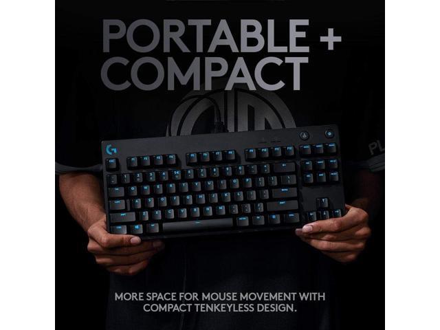 G PRO Mechanical Gaming Keyboard, Ultra Portable Tenkeyless Design, Detachable Micro USB Cable, 16.8 Million Color LIGHTSYNC RGB Backlit Keys