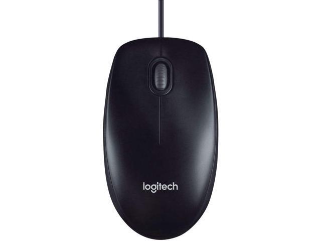 Logitech M100 Corded Mouse - Wired USB Mouse for Computers and Laptops, for Right or Left Hand Use, Black