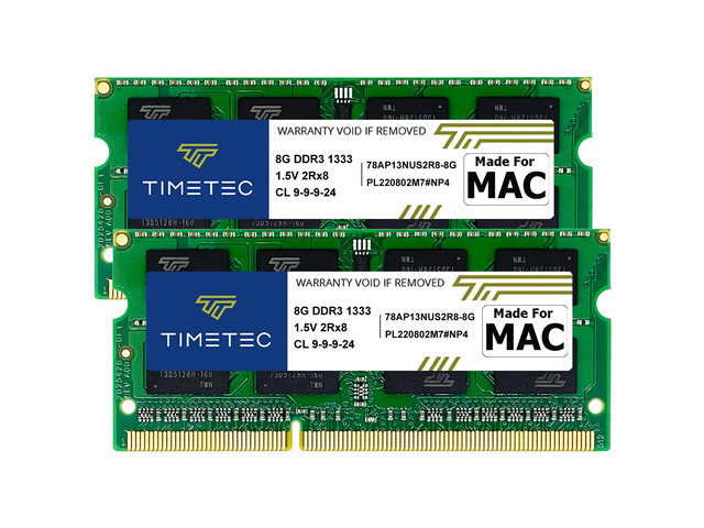 Timetec Hynix IC 16GB KIT(2x8GB) Compatible for Apple DDR3 1333MHz PC3-10600 for Early/Late 2011 13/15/17 inch MacBook Pro, Mid 2010 Mid/Late 2011...