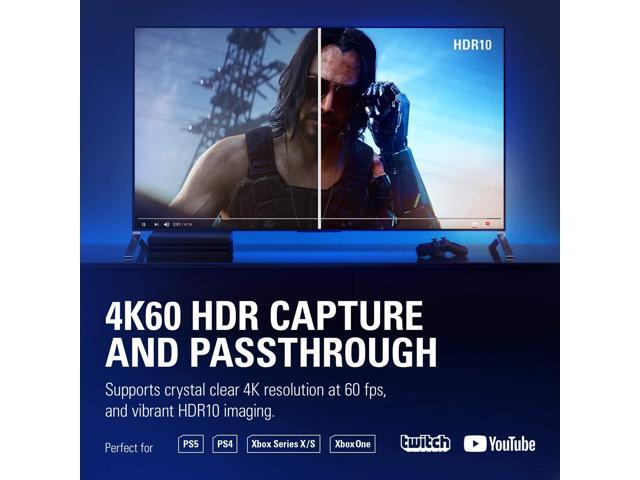 Internal Capture Card, Elgato 4K60 Pro MK.2, Stream and Record 4K60 HDR10 with ultra-low latency on PS5, PS4 Pro, Xbox Series X/S, Xbox One X, in...