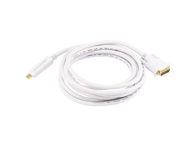 Monoprice 10Ft 32Awg Mini Displayport To Dvi Cable - White