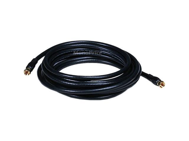 Monoprice 15 ft. RG-6 Coaxial Cable, Black; For Use With Video Equipment 6314