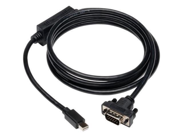 Tripp Lite P586-010-VGA-V2 10 ft. Mini DisplayPort 1.2 to VGA Active Adapter Cable, Mini DP to HD15 (M/M), 1920x1200/1080p